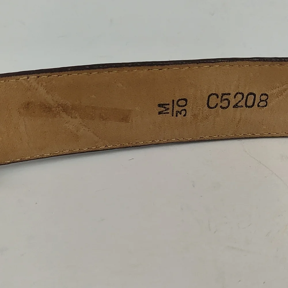 Brighton Leather Belt With Woven Cut Outs